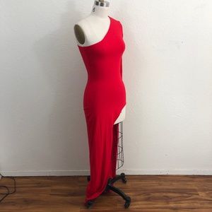 AQ/AQ Yoko Asymmetric Maxi Bodycon Dress Sz 2